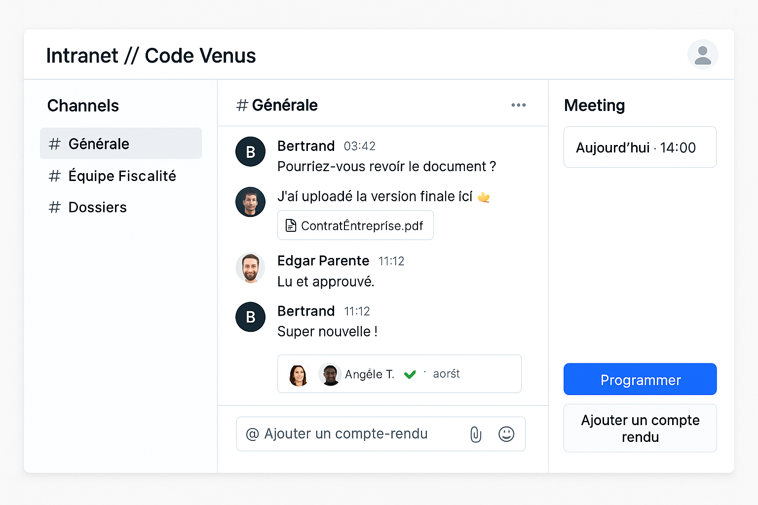 Messagerie & Reunions